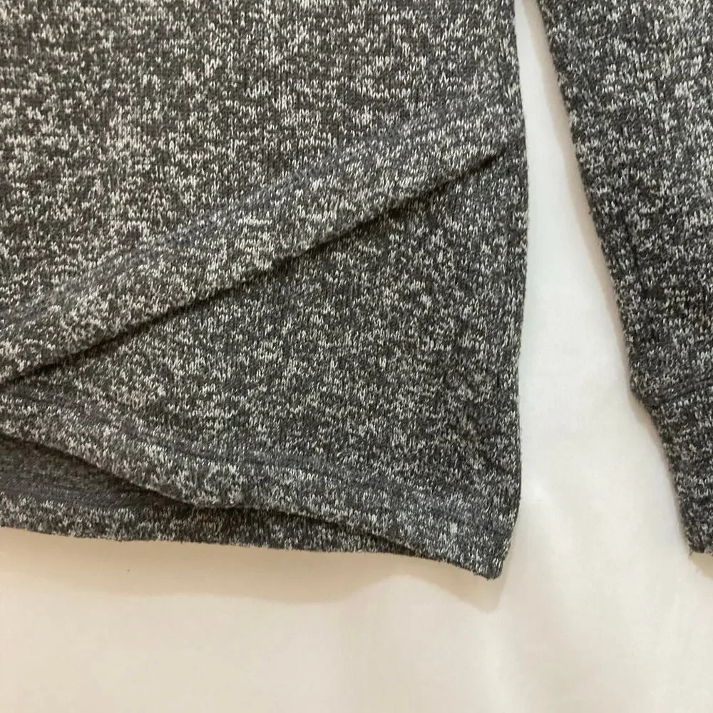 Ideology Cozy Heather Gray Cowl Neck Pullover Activewear Athleisure Sweater